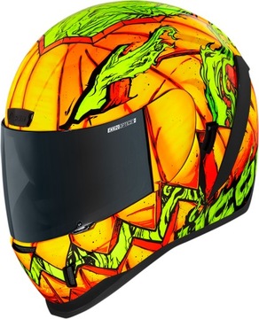 ICON AIRFORM TRICK OR STREET + CIEMNA SZYBA KASK SPORT roz. L wys. 24h