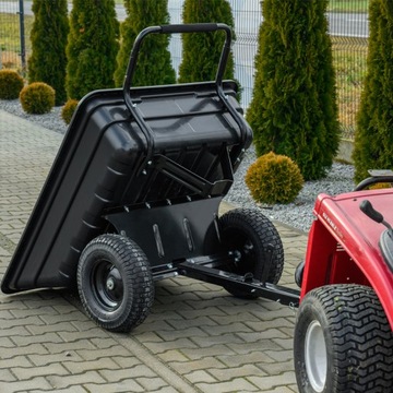 Садовый трейлер для косилки трактора Tipper Bogie-Trax большой 300 кг