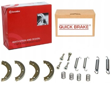 SZCZĘKI HAMULCOWE+SPRĘŻYNKI BMW E36 E34 E24 E23