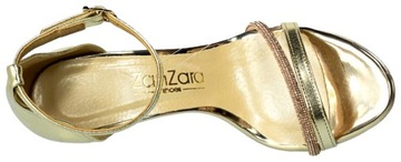 Sandały Zan Zara 463-1 Złoty