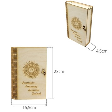 ДЕРЕВЯННАЯ КОРОБКА ПРИЧАСТНИЧЕСКИЕ СУВЕНИРЫ И СВЯТОЕ ПРИЧАСТИЕ