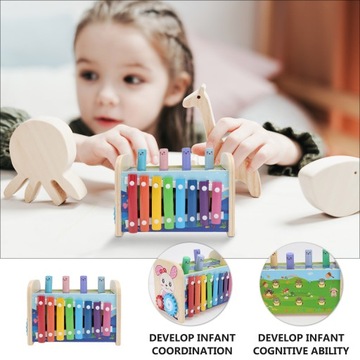 1 комплект стукающихся игрушек, многофункциональные игрушки