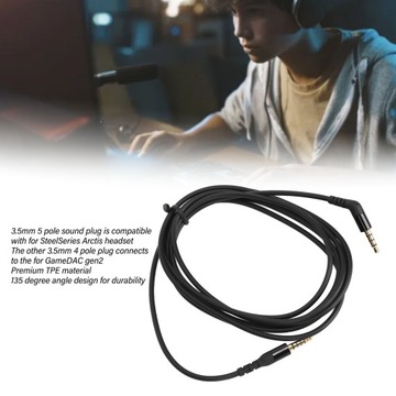 Кабель для наушников, запасной штекер HiFi 3,5 мм