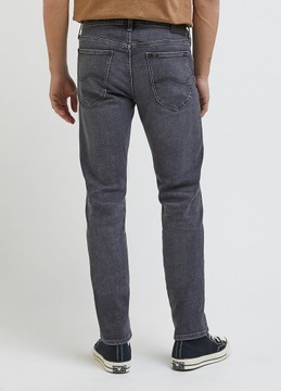 LEE DAREN proste spodnie jeans straight ZIP FLY Szary W34 L30