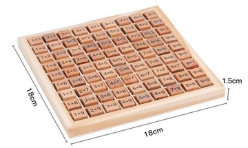 ТАБЛИЦА УМНОЖЕНИЯ ДЕРЕВЯННАЯ УЧЕБНАЯ ДОСКА ОБУЧАЮЩИЕ БЛОКИ УМНОЖЕНИЯ