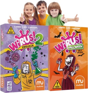 ZESTAW WIRUS 2 EWOLUCJA + WIRUS HALLOWEEN – DODATKI DO GRY WIRUS MUDUKO