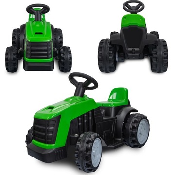 TRAKTOR NA AKUMULATOR Z PRZYCZEPĄ DLA DZIECI TRAKTOREK POJAZD PRZYCZEPKA ZI