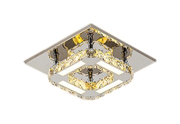 Lampa kryształ LED panel plafon Kinkiet kwadrat12W