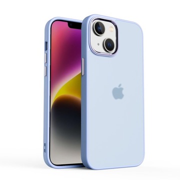 ETUI MATOWE Z RAMKĄ NA APARAT DO IPHONE 15 - PURPLE