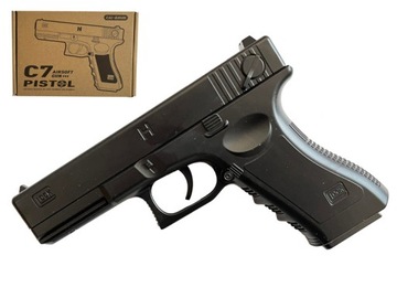 PISTOLET NA KULKI METAL METALOWY IMITACJA BRONI GLOCK JAKOŚĆ CIĘŻKI