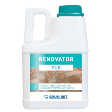 Preparat do usuwania wykwitów wapiennych z kostki RENOVATOR PUR 5L BRUK-BET