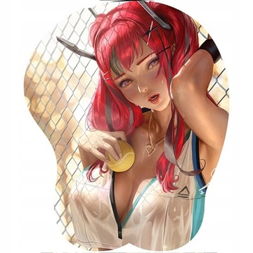 podkładka pod mysz 3d anime naga dziewczyna