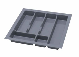 WKŁAD NA SZTUĆCE DO SZUFLADY 50 SZARY 43X43