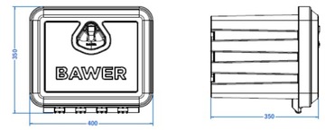 ПОЯСНАЯ КОРОБКА BAWER TRACK 400x350 АВТОБУС LAWETA