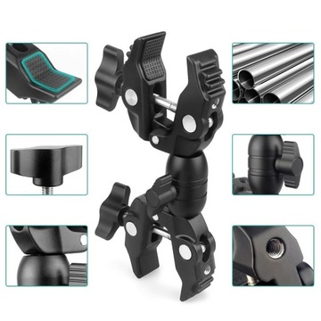 Зажим для камеры с двойной ручкой CRAB CLAMP ДВОЙНЫЕ РУЧНЫЕ Тиски Металлические