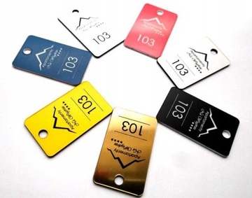 Брелоки для гардеробных брелок ДВУХСТОРОННИЕ ЦИФРЫ 6х3 см 10 шт.