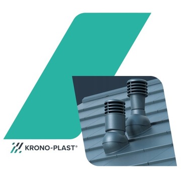 ВЕНТИЛЯЦИОННЫЙ ДЫМОХОД ДЛЯ металлочерепицы KRONOPlast 125 ММ ГРАФИТ