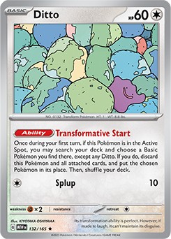 Pokemon 151 Ditto 132/165
