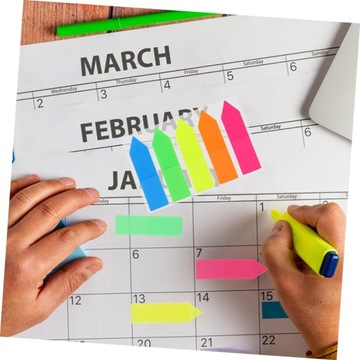 4 комплекта блокнотов с метками-закладками для маркировки книг