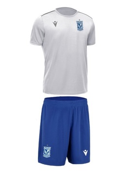 Komplet piłkarski treningowy Lech Poznań 140-145cm biała koszulka