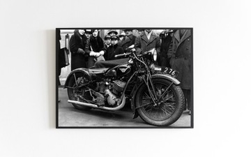 Stare zdjecie Motocykl SOKÓŁ 600 1934r 70x50