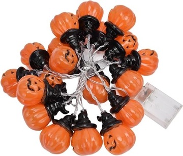 Dyniowe Lampki łańcuchowe, 20 Diod LED