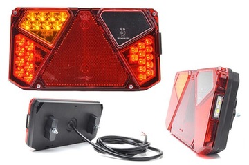 Lampa tylna LED do przyczepki przyczepy WAŚ W125DL 917 lewa