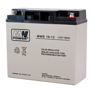 Akumulator MW Power MWS 18-12 (12V 18Ah) AGM