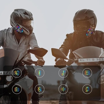 МОТОЦИКЛОВЫЙ ИНТЕРКОМ Bluetooth 5.3 Y20 ВОДОНЕПРОНИЦАЕМЫЕ наушники