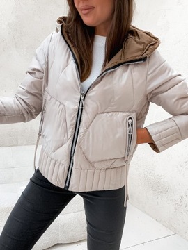 WIOSENNA_JESIENNA_Pikowana Modna Przejściówka - 3XL