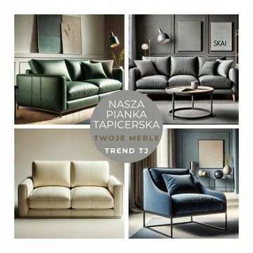 PIANKA TAPICERSKA GĄBKA MEBLOWA SOFA KANAPA FOTEL MATERAC T35 200x90x7 CM