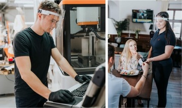 VISOR MASK NEON PINK Лучшая обложка