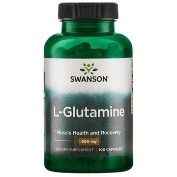 SWANSON L-glutamina 500mg 100 kaps