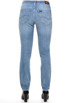 LEE spodnie SLIM straight BLUE jeans ELLY W27 L31