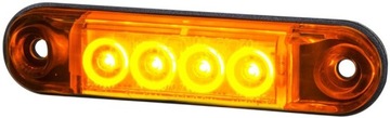 СВЕТОДИОДНЫЙ ГАБАРИТНЫЙ ФОНАРЬ SLIM ОРАНЖЕВЫЙ