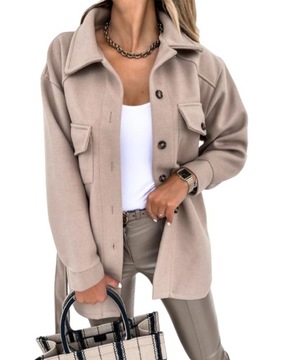 Kurtka damska parka bez kaptura Kurtki damskie rozmiar XL