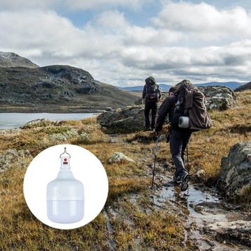 АККУМУЛЯТОРНАЯ СВЕТОДИОДНАЯ ЛАМПА ДЛЯ КЕМПИНГА ВОДОНЕПРОНИЦАЕМАЯ АВАРИЙНАЯ ЛАМПА 100ВТ