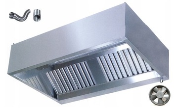 Okap Gastronomiczny P 200x80x40 Filtry Wentylator