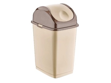 Kosz na śmieci odpady uchylny Slim 18L Cappucino