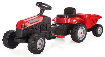 ОГРОМНЫЙ ПЕДАЛЬНЫЙ ТРАКТОР С ПРИЦЕПОМ 143см PILSAN