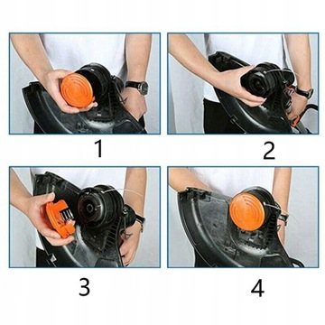 SZPULA WYMIENNA ŻYŁKA 6SZT DO BLACK&DECKER +OSŁONY