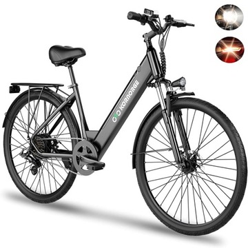 Rower Elektryczny Miejskie KORNORGE 500W 32km/h 26“ Damski/Męski