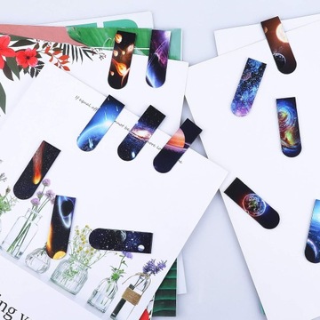 30X МАГНИТНЫЕ ЗАКЛАДКИ КНИГА МАГНИТЫ КНИГА КОСМОС ПЛАНЕТЫ ПОДАРОК