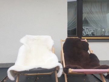 Овчина - Белый - Натуральный - XL - короткий флис