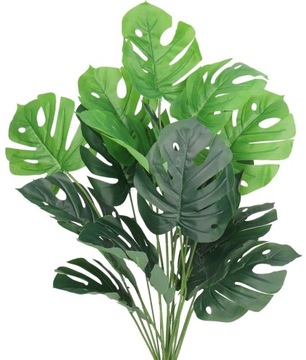 SZTUCZNE KWIATY LIŚCIE MONSTERY MONSTERA BUKIET