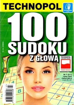 100 Sudoku z Głową. Nr 7/2023.
