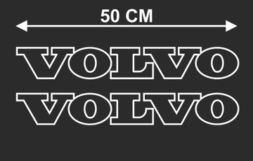 Наклейка VOLVO, TIR, на боковое стекло, 50 см