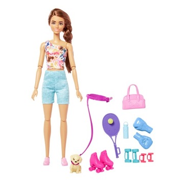 LALKA BARBIE I PIESEK RELAKS FITNESS HKT91