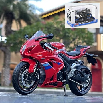 1/12 Kawasaki Ninja H2R Racing Cross-country Motorcycle Model Simulation