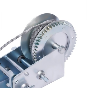 Профессиональная ручная тросовая лебедка 1500 кг, 10 м.